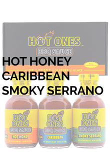 Hot Ones BBQ Trio Pack (Hot Honey / Caribbean / Smoked Serrano) M5