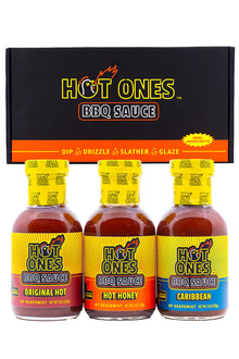 Hot Ones BBQ Trio Pack (Original / Hot Honey / Caribbean) Q9