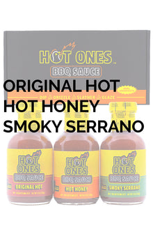 Hot Ones BBQ Trio Pack (Original / Hot Honey / Smoked Serrano) X1