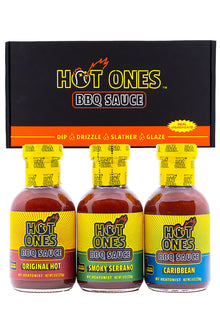 Hot Ones BBQ Trio Pack (Original / Smoked Serrano / Caribbean) X4