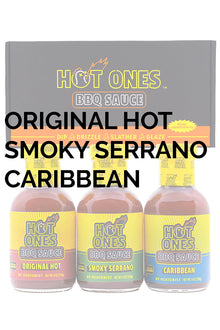 Hot Ones BBQ Trio Pack (Original / Smoked Serrano / Caribbean) Z1
