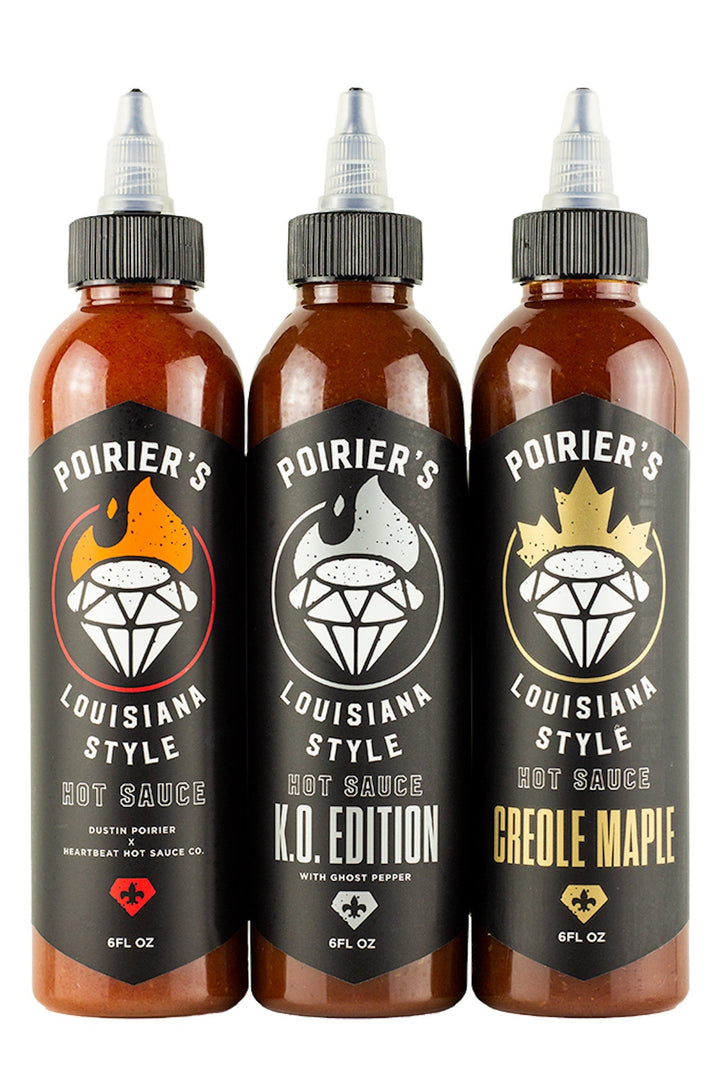 Poirier's Louisiana Style Hot Sauce Trio Pack | Dustin Poirier’s Louisiana Style H6